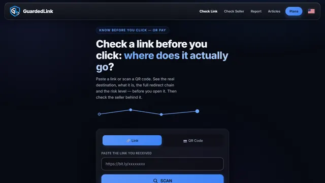 Guarded Link: check a link before you open it